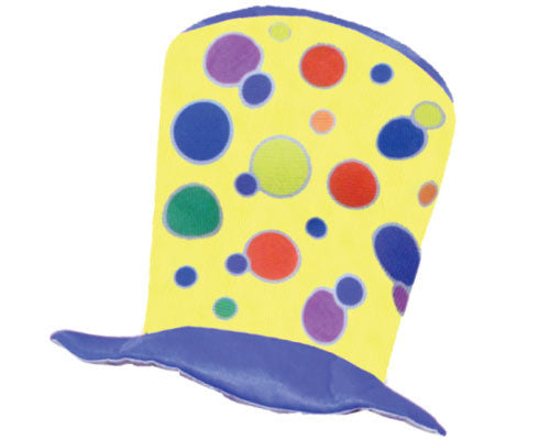 Polka Dot Circus Hat - Blue or Yellow - HalloweenCostumes4U.com - Costume Props & Accessories