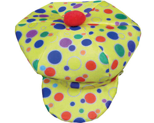 Polka Dot Clown Hat - Blue or Yellow - HalloweenCostumes4U.com - Costume Props & Accessories