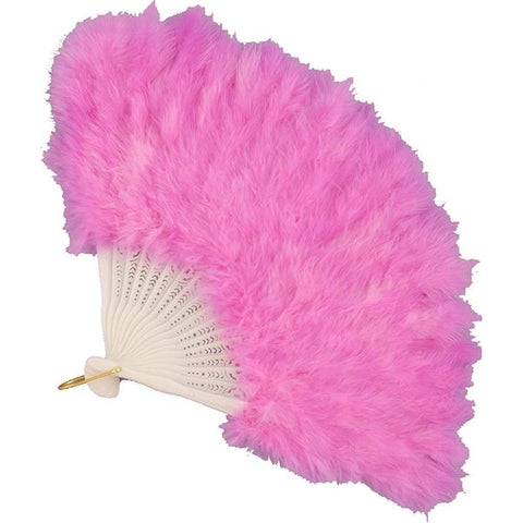 Pink Costume Feather Fan - Rubies Costumes & Accessories - HalloweenCostumes4U.com - Accessories