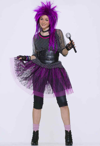 Teens Halloween Costume Punk Rocker Girls Costume - Rubies Costumes & Accessories - HalloweenCostumes4U.com - Adult Costumes