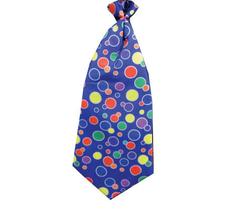 Polka Dot Clown Tie - Blue or Yellow - Dress Up America Costumes & Accessories - HalloweenCostumes4U.com - Accessories