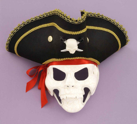 Mask-Pirate Skull W/Moving Jaw - Rubies Costumes & Accessories - HalloweenCostumes4U.com - Accessories