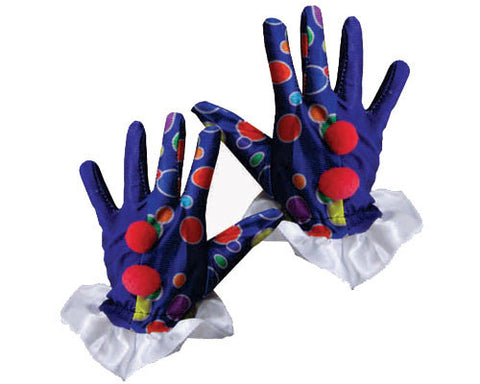 Polka Dot Clown Gloves - Blue or Yellow - Dress Up America Costumes & Accessories - HalloweenCostumes4U.com - Accessories