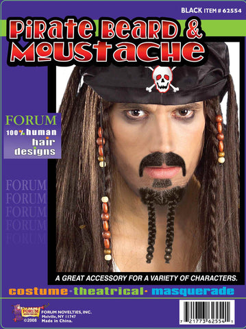 Pirate Costume Beard and Moustache - Rubies Costumes & Accessories - HalloweenCostumes4U.com - Accessories