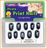 Pirate Print Nails - Rubies Costumes & Accessories - HalloweenCostumes4U.com - Accessories