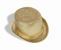 Sombreros de copa para disfraz Sombrero de copa con purpurina dorada