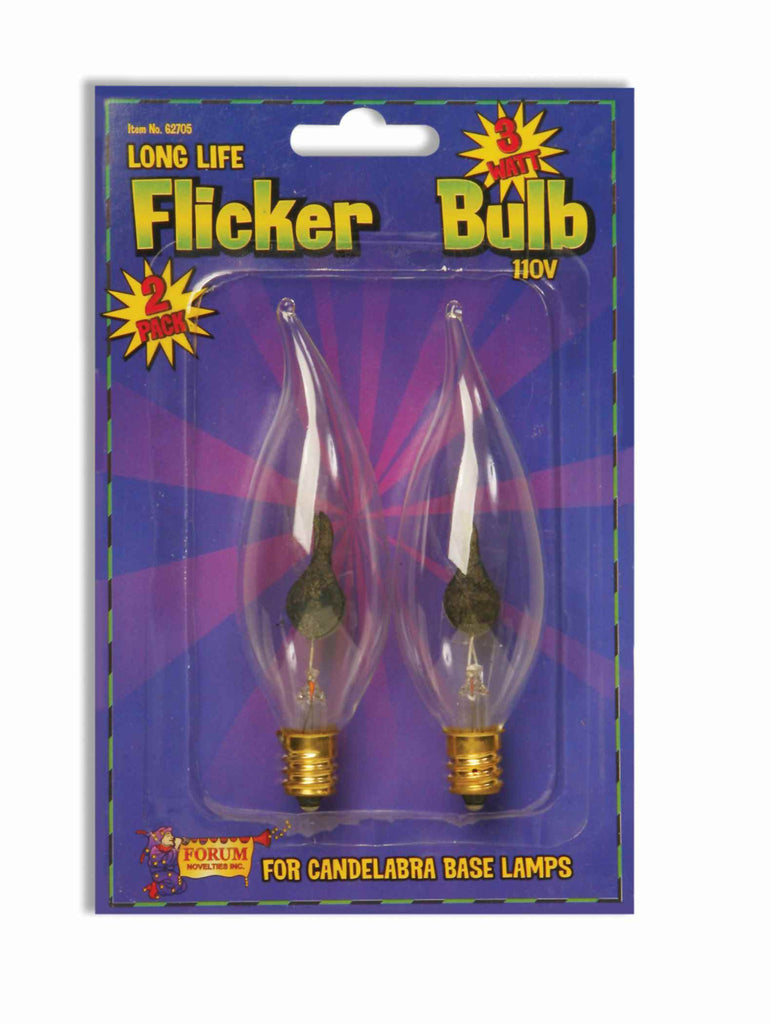 Halloween Flicker Bulbs Candelabra Base 2 Pack - Rubies Costumes & Accessories - HalloweenCostumes4U.com - Decorations
