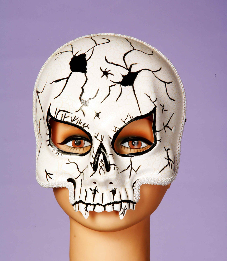 Skull Half Mask - Rubies Costumes & Accessories - HalloweenCostumes4U.com - Accessories