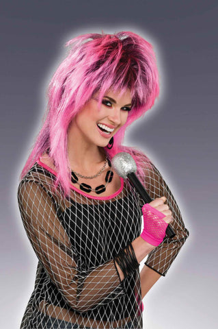 Pink Eighties Gal Costume Wigs - Rubies Costumes & Accessories - HalloweenCostumes4U.com - Accessories