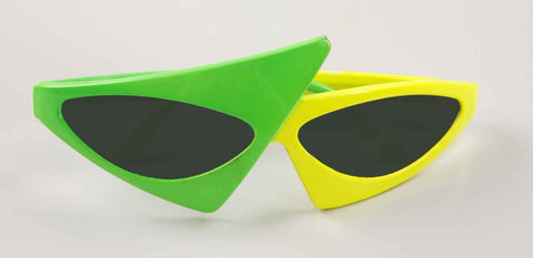 Neon Green/Yellow Eighties Sunglasses - Rubies Costumes & Accessories - HalloweenCostumes4U.com - Accessories