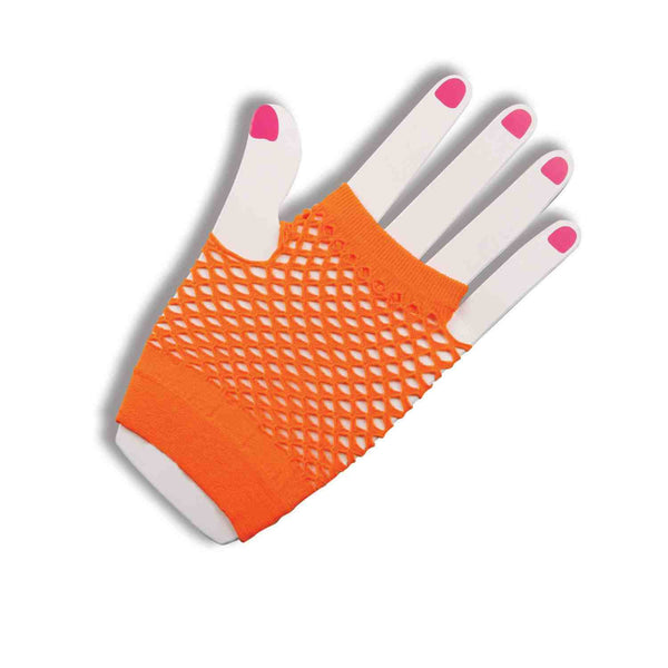 Short Fishnet Fingerless Gloves - Various Colors - HalloweenCostumes4U.com - Costume Props & Accessories