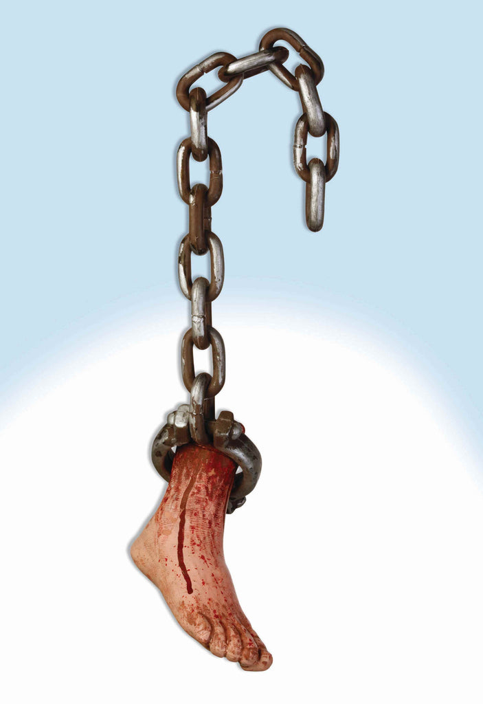 Shackled Severed Foot Halloween Prop - Rubies Costumes & Accessories - HalloweenCostumes4U.com - Decorations