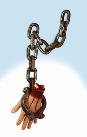Shackled Severed Hand Horror Prop - Rubies Costumes & Accessories - HalloweenCostumes4U.com - Decorations