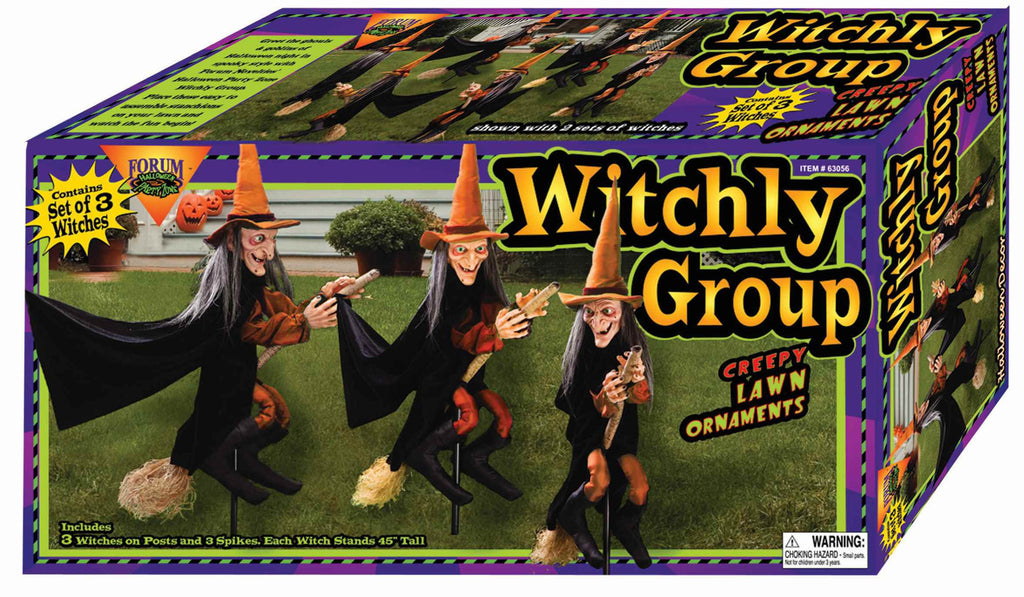 Three Witches Lawn Decoration - Rubies Costumes & Accessories - HalloweenCostumes4U.com - Decorations