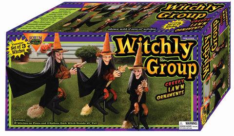 Three Witches Lawn Decoration - Rubies Costumes & Accessories - HalloweenCostumes4U.com - Decorations