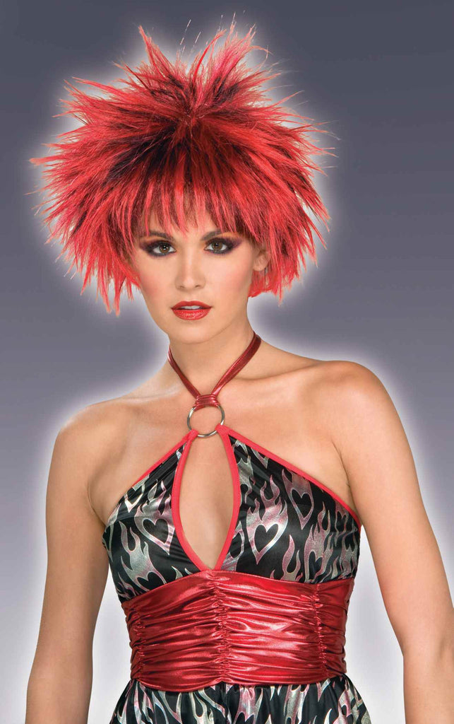 Red/Black Spike Halloween Wig - Rubies Costumes & Accessories - HalloweenCostumes4U.com - Accessories