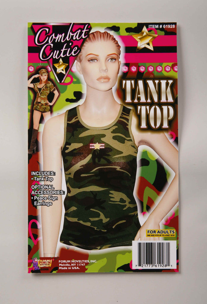 Ladies Army Costume Tank Top - Rubies Costumes & Accessories - HalloweenCostumes4U.com - Adult Costumes