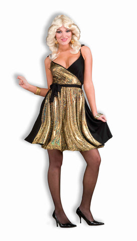 Disco Woman Costumes Gold Disco Woman - HalloweenCostumes4U.com - Adult Costumes