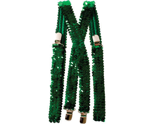 Sequined Suspenders - Various Colors - HalloweenCostumes4U.com - Costume Props & Accessories
