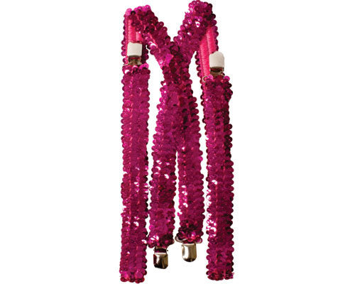 Sequined Suspenders - Various Colors - HalloweenCostumes4U.com - Costume Props & Accessories