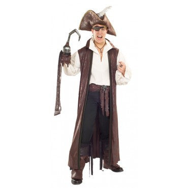 Mens Pirate Distressed Coat - Rubies Costumes & Accessories - HalloweenCostumes4U.com - Adult Costumes