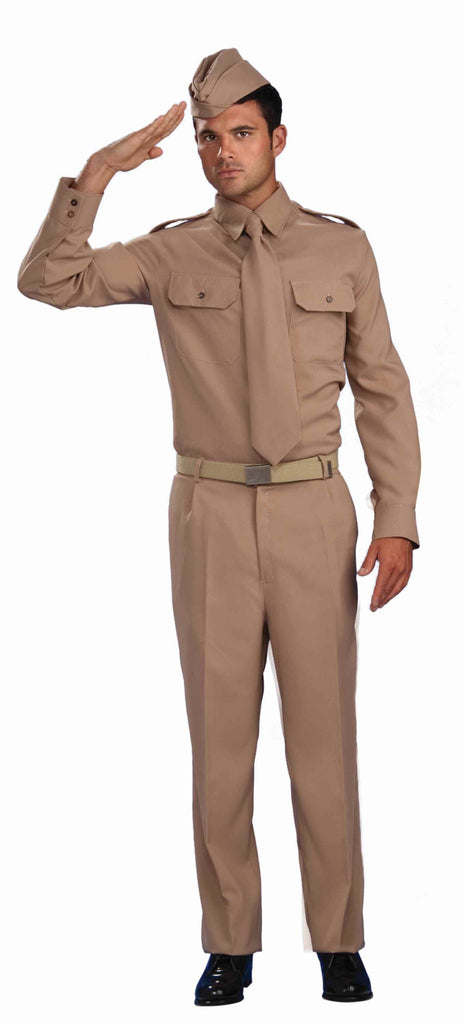 Mens WWII Army Private Costume - Rubies Costumes & Accessories - HalloweenCostumes4U.com - Adult Costumes