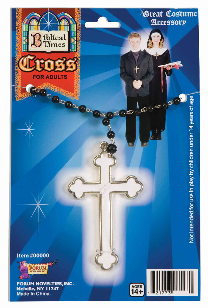 Pirest or Nun Costume Cross Necklace - HalloweenCostumes4U.com - Accessories