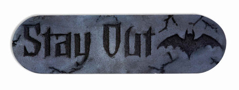 Spooky Wall Signs Stay Out Sign - Rubies Costumes & Accessories - HalloweenCostumes4U.com - Decorations