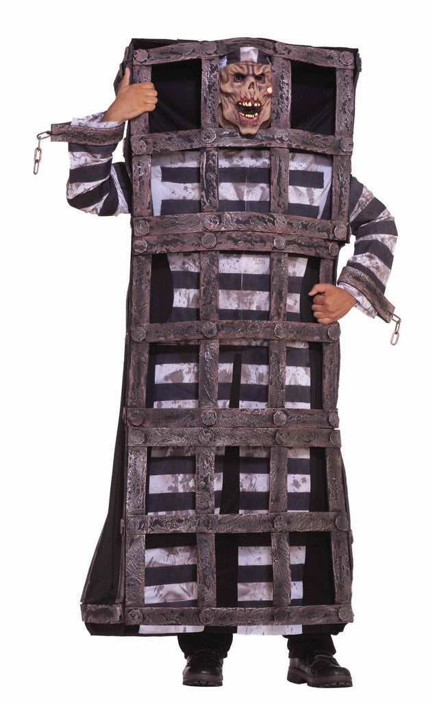 Mens Caged Convict Costume - Rubies Costumes & Accessories - HalloweenCostumes4U.com - Adult Costumes