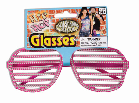 Hip Hop Costume Rhinestone Slats Glasses - Rubies Costumes & Accessories - HalloweenCostumes4U.com - Accessories