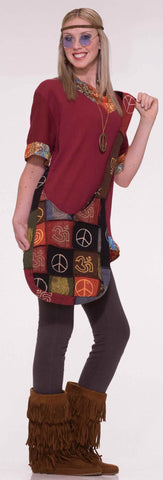 Peace Signs Hippie Costume Purse - Rubies Costumes & Accessories - HalloweenCostumes4U.com - Accessories