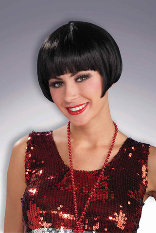 Twenties Wigs Black Sexy Bob Wig - Rubies Costumes & Accessories - HalloweenCostumes4U.com - Accessories
