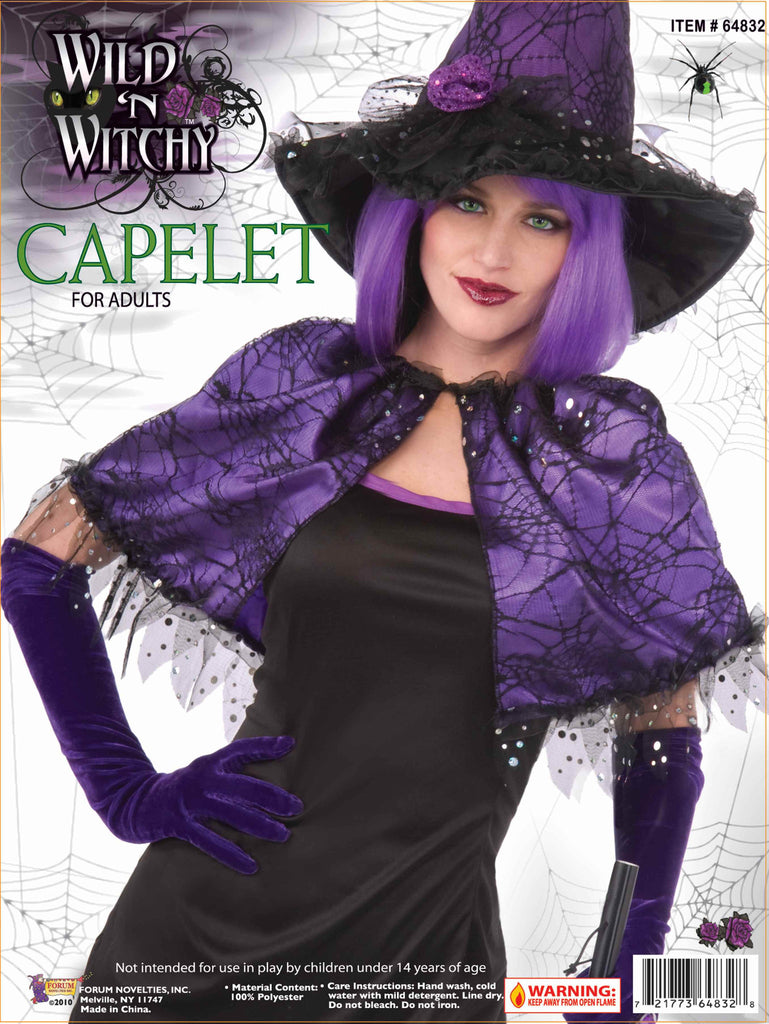Womens Witch Costume Mini Cape - Rubies Costumes & Accessories - HalloweenCostumes4U.com - Accessories