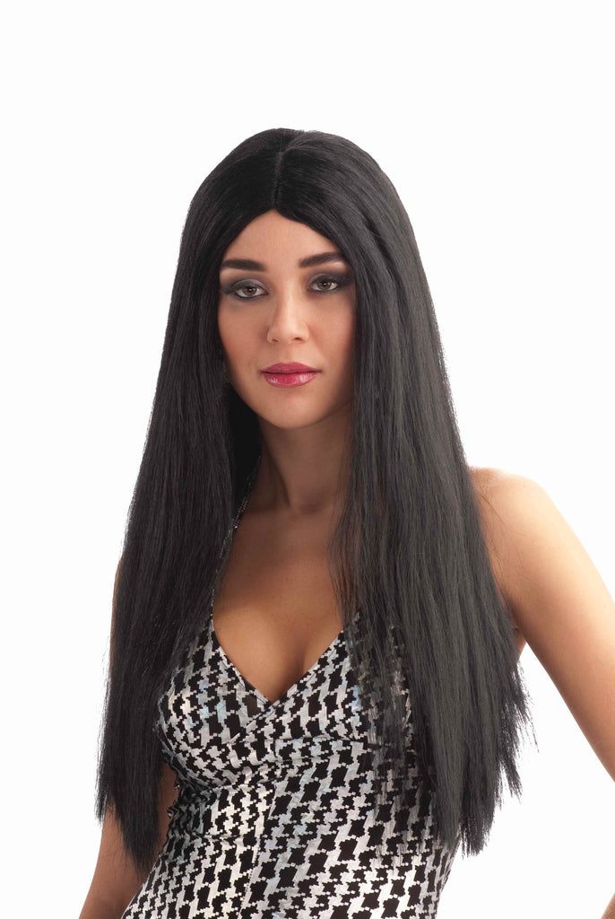 Deluxe Long Straight Black Costume Wig - Rubies Costumes & Accessories - HalloweenCostumes4U.com - Accessories