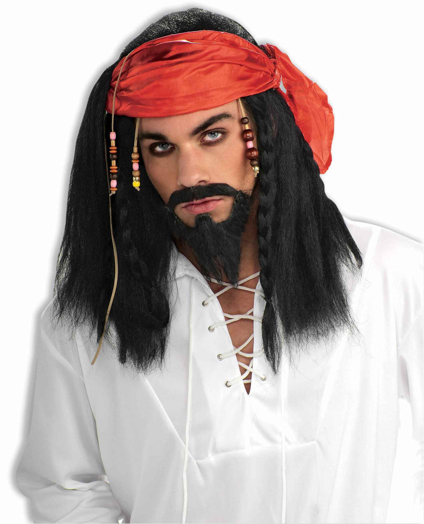 Pirate Halloween Wig Men's Pirate - Rubies Costumes & Accessories - HalloweenCostumes4U.com - Accessories