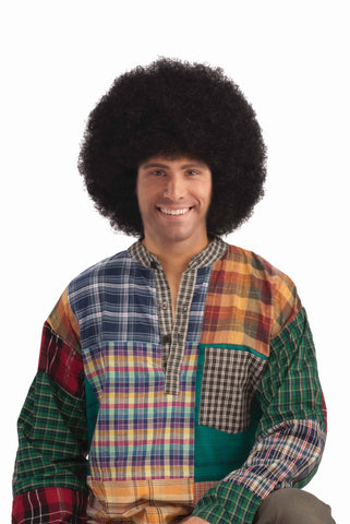 Deluxe Halloween Afro Wig Black - HalloweenCostumes4U.com - Accessories