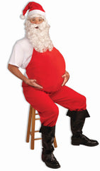 Disfraz de Papá Noel con barriga roja