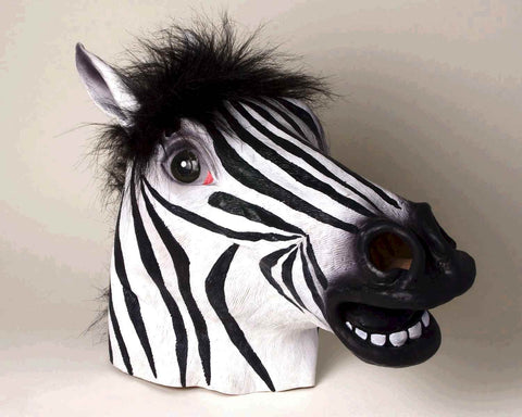 Zebra Mask Deluxe Zebra Costume Mask - Rubies Costumes & Accessories - HalloweenCostumes4U.com - Accessories