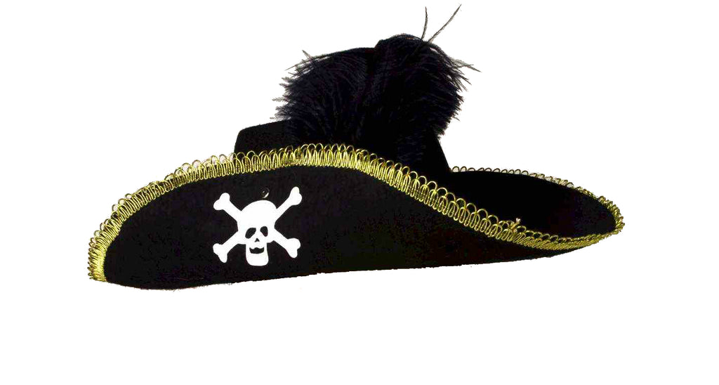 Pirate Costume Hats Feathered Pirate Hat - Rubies Costumes & Accessories - HalloweenCostumes4U.com - Accessories
