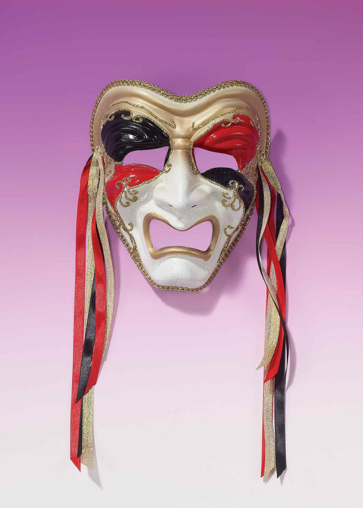 Tragedy Masks Three Color with Ribbons - Rubies Costumes & Accessories - HalloweenCostumes4U.com - Accessories