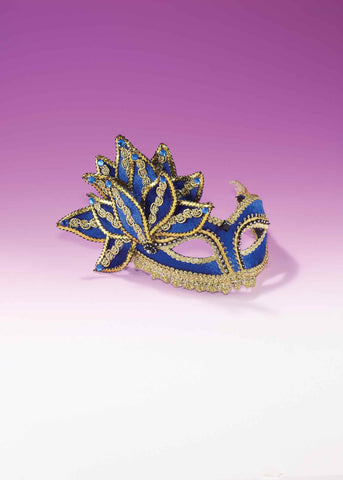 Deluxe Blue and Gold Costume Eye Masks - Rubies Costumes & Accessories - HalloweenCostumes4U.com - Accessories