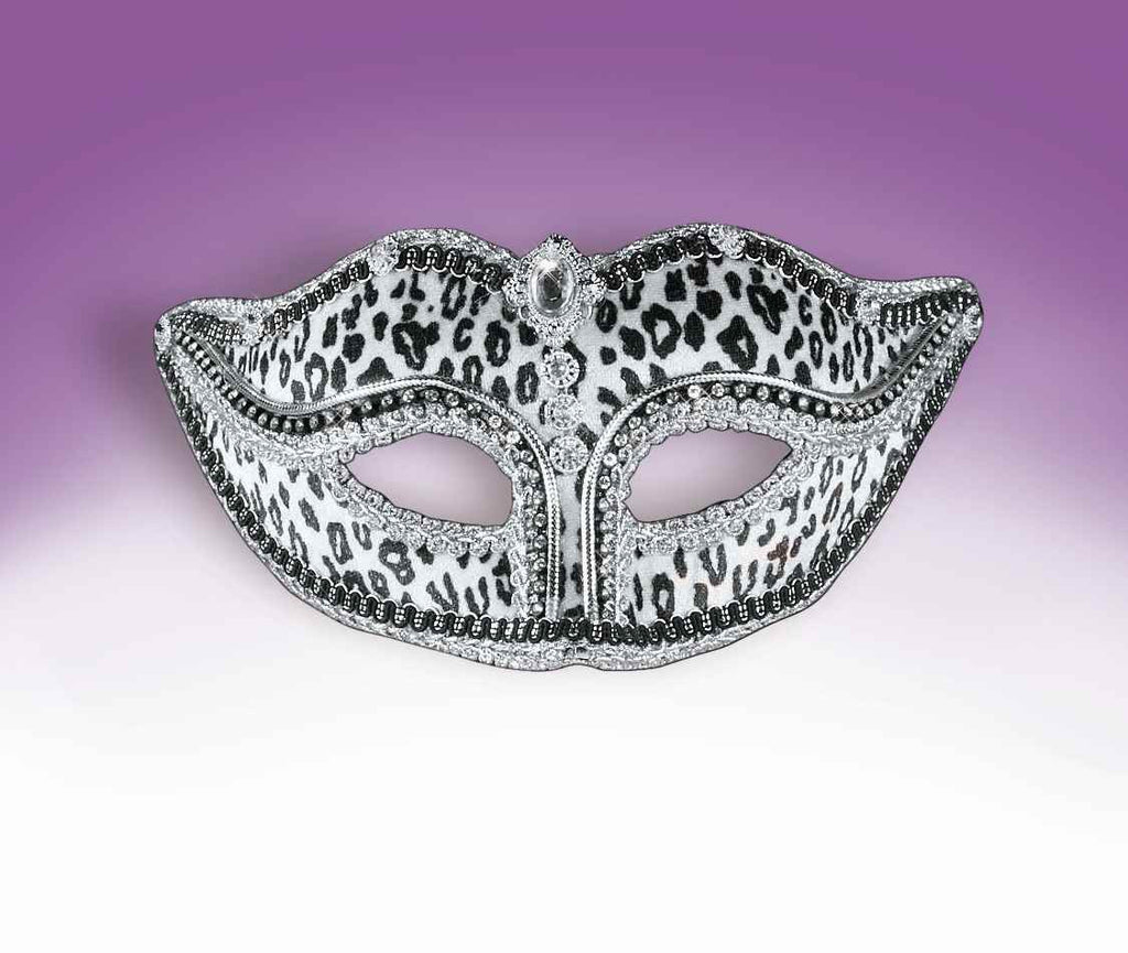Mardi Gras Snow Leopard Eyemasks - Rubies Costumes & Accessories - HalloweenCostumes4U.com - Accessories