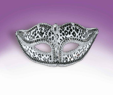 Mardi Gras Snow Leopard Eyemasks - Rubies Costumes & Accessories - HalloweenCostumes4U.com - Accessories