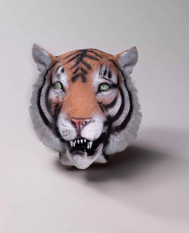 Tiger Costume Mask Deluxe Latex Tiger - HalloweenCostumes4U.com - Accessories