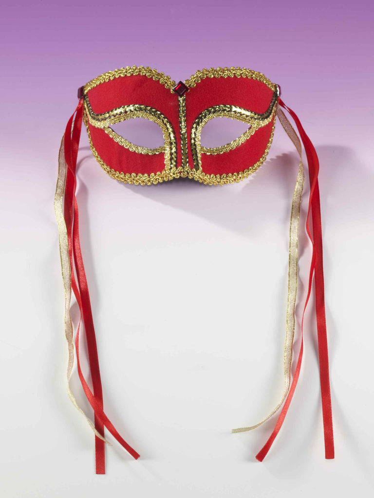 Red & Gold Venetian Mask - Rubies Costumes & Accessories - HalloweenCostumes4U.com - Accessories