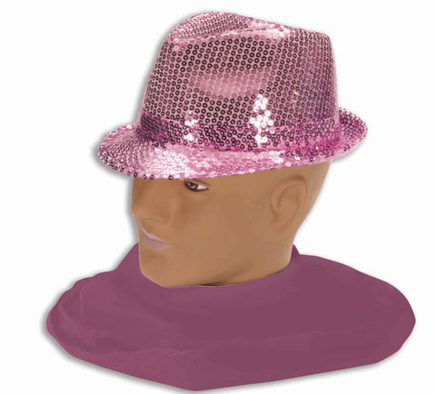 Sequin Fedora Hats Pink Costume Fedora - Rubies Costumes & Accessories - HalloweenCostumes4U.com - Accessories