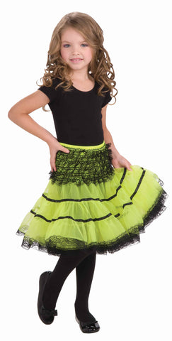 Kid's Crinoline Slip Neon Green - Rubies Costumes & Accessories - HalloweenCostumes4U.com - Accessories
