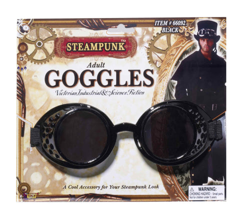 Steampunk Costume Goggles Black - Rubies Costumes & Accessories - HalloweenCostumes4U.com - Accessories