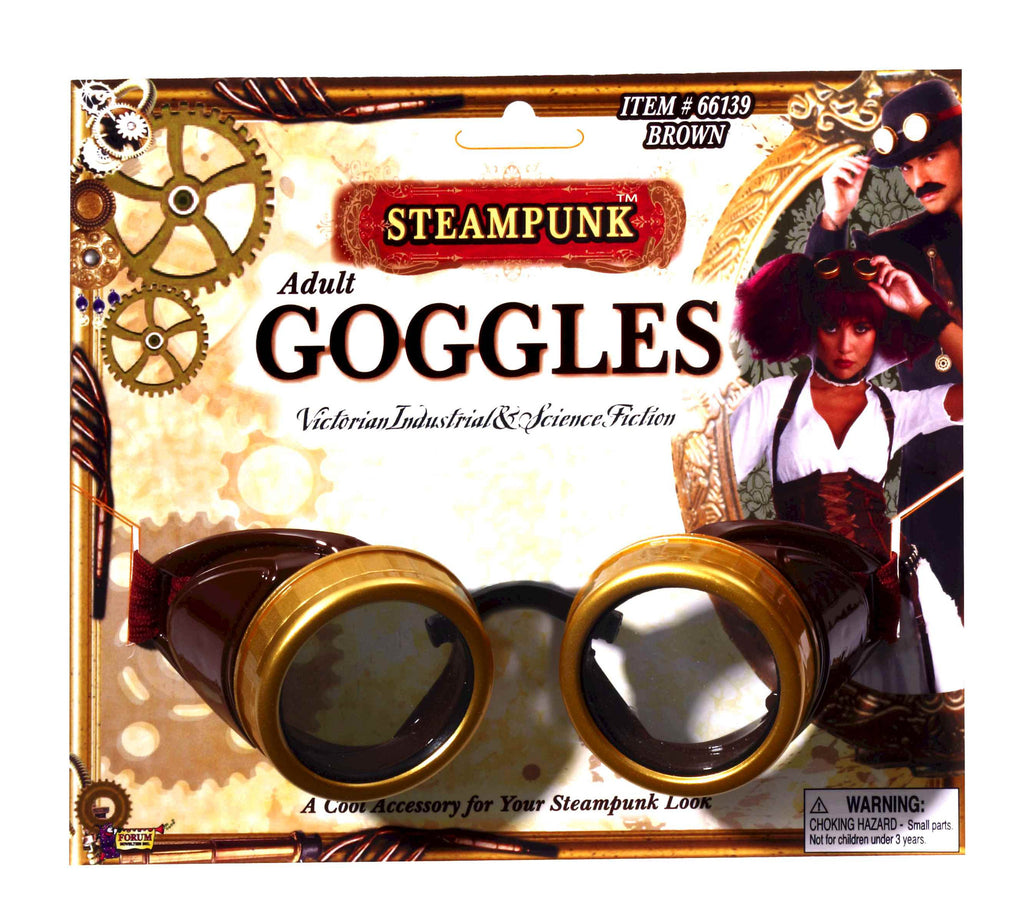 Steampunk Costume Goggles Round - Rubies Costumes & Accessories - HalloweenCostumes4U.com - Accessories