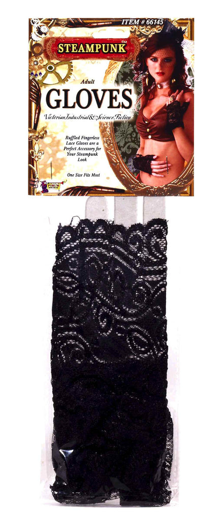 Lace Costume Gloves Fingerless Black Lace - Rubies Costumes & Accessories - HalloweenCostumes4U.com - Accessories